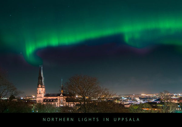 Norrsken över Uppsala