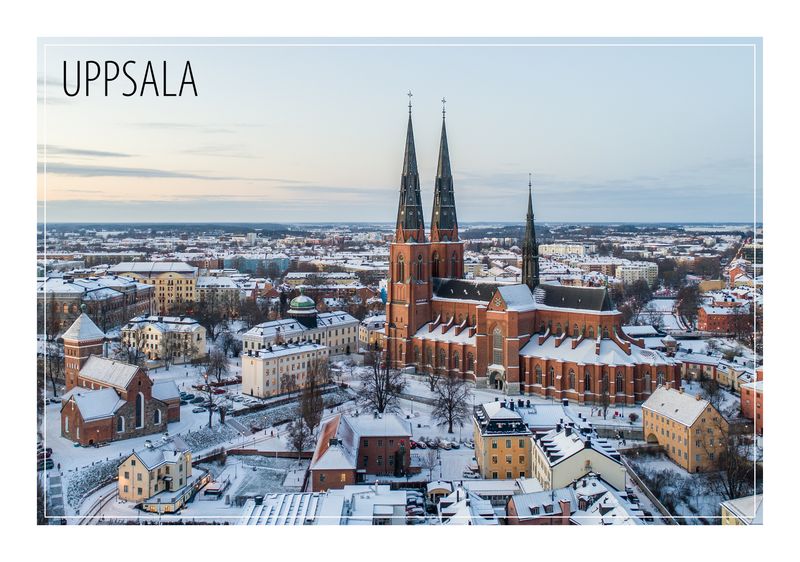 Vintervy av Domkyrkan från söder