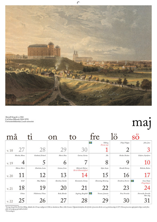 Väggkalender 1800-talets Uppsala 2026 - additionalView
