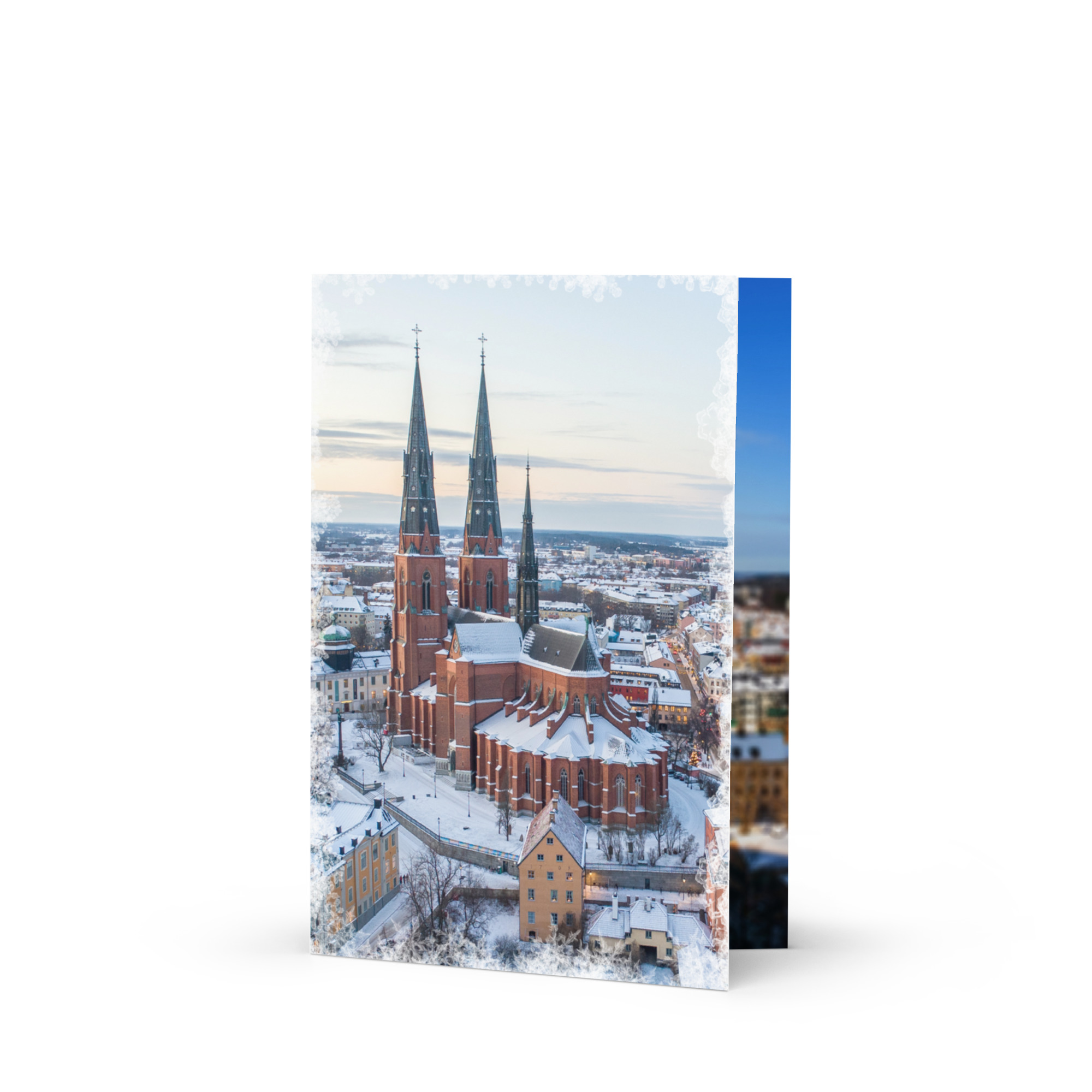 Vikt julkort Uppsala domkyrka