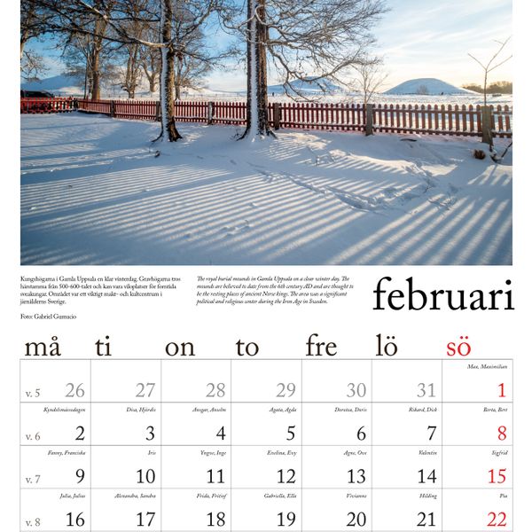 Väggkalender Uppsala 2026 - additionalView